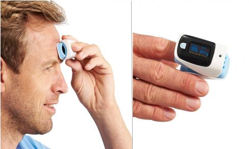 MedDay Pulse Oximeter SPO2 + Infrared Thermometer + Heart Rate